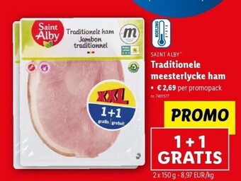 Lidl Traditionele meesterlycke ham aanbieding