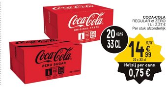 Cora COCA-COLA REGULAR of ZERO aanbieding