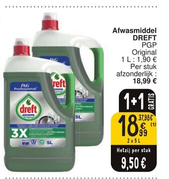 Cora Afwasmiddel DREFT aanbieding