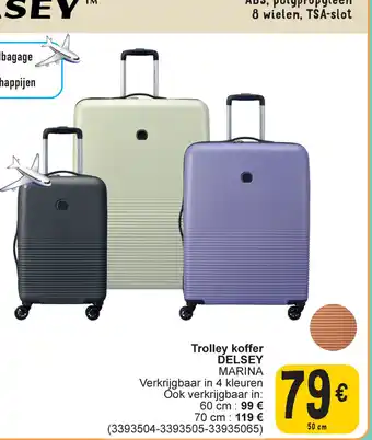 Trolley koffer DELSEY MARINA 50 cm