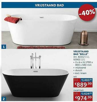 Zelfbouwmarkt Vrijstaand Bad aanbieding