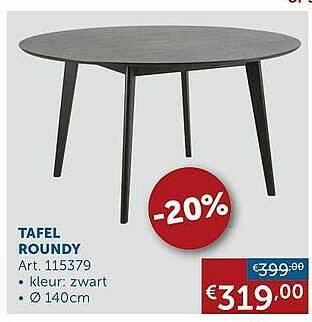 Zelfbouwmarkt Tafel Roundy aanbieding