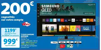 Auchan TV QLED SAMSUNG QE65Q80B Réf 669742 aanbieding