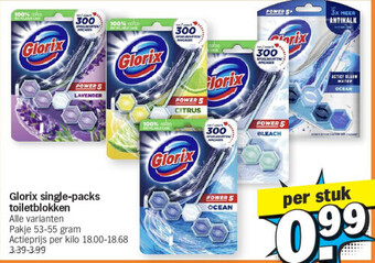 Albert Heijn Glorix single-packs toiletblokken aanbieding