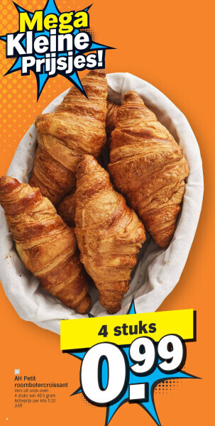 Albert Heijn Ah petit roombotercroissant aanbieding