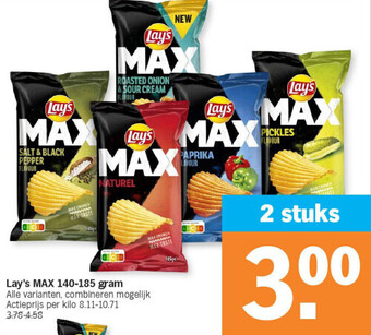 Albert Heijn Lay's max 140-185 gram aanbieding
