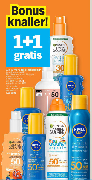 Albert Heijn Alle a-merk zonbescherming aanbieding