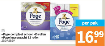Albert Heijn Page compleet schoon 40 rollen aanbieding