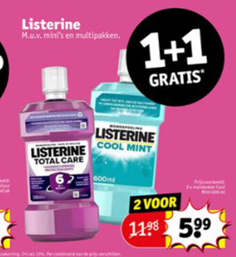 Kruidvat Listerine aanbieding