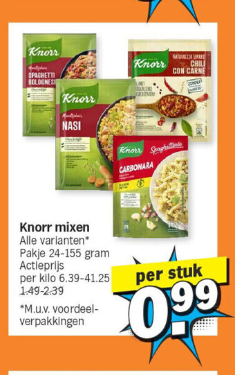 Albert Heijn Knorr mixen aanbieding
