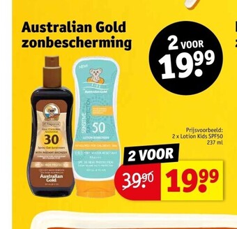 Kruidvat Australian gold zonbescherming aanbieding