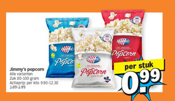 Albert Heijn Jimmy's popcorn aanbieding