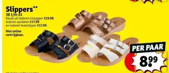 Kruidvat Slippers** 36 t/m 41 aanbieding