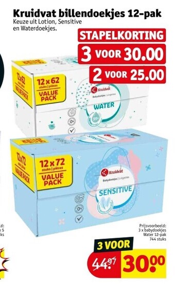 Kruidvat Kruidvat billendoekjes 12-pak aanbieding
