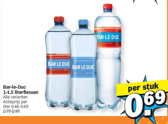 Albert Heijn Bar-le-duc 1-1.5 literflessen aanbieding
