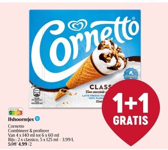 Delhaize Ijshoorntjes aanbieding