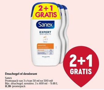 Delhaize Douchegel of deodorant aanbieding