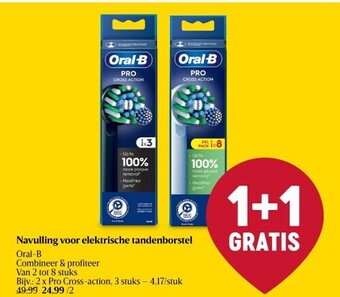 Delhaize Navulling voor elektrische tandenborstel aanbieding
