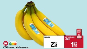 Delhaize Co2-neutrale bananen aanbieding