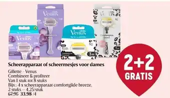 Delhaize Scheerapparaat of scheermesjes voor dames aanbieding