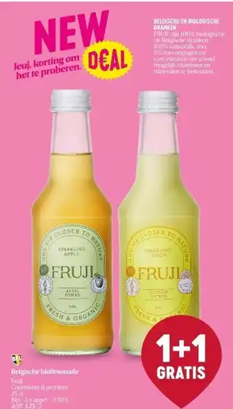 Delhaize Belgische biolimonade aanbieding