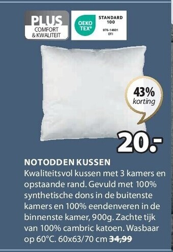 Jysk Notodden kussen aanbieding