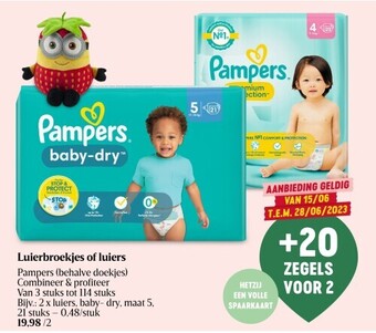 Delhaize Luierbroekjes of luiers aanbieding
