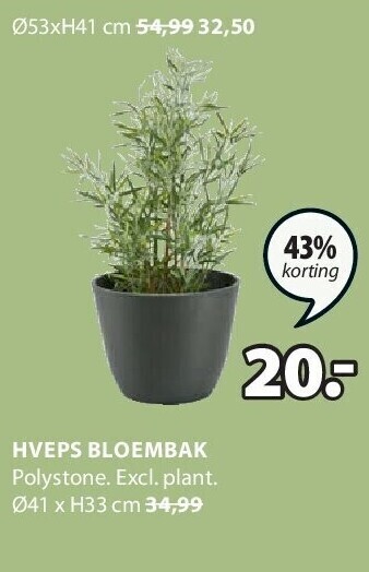 Jysk Hveps bloembak aanbieding