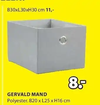 Jysk Gervald mand aanbieding