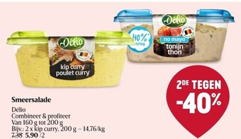 Delhaize Smeersalade délio aanbieding