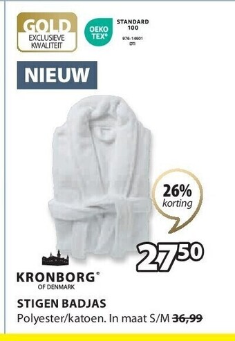 Jysk Stigen badjas aanbieding
