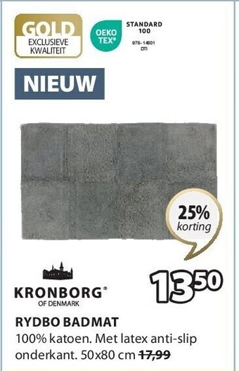 Jysk Rydbo badmat aanbieding