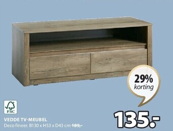 Jysk Vedde tv-meubel aanbieding