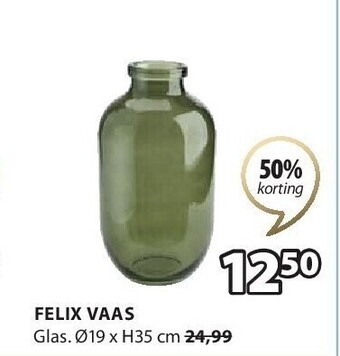 Jysk Felix vaas aanbieding