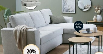 Jysk Vejlby bedbank met chaise longue aanbieding