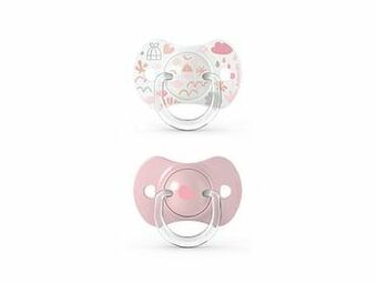 Suavinex Memories Omkeerbare Fopspeen Silicone 0/6M Pink Duo