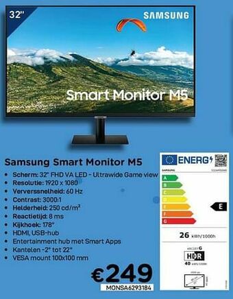 CompuDeals Samsung smart monitor m5 aanbieding