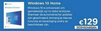 CompuDeals Microsoft windows 10 home aanbieding