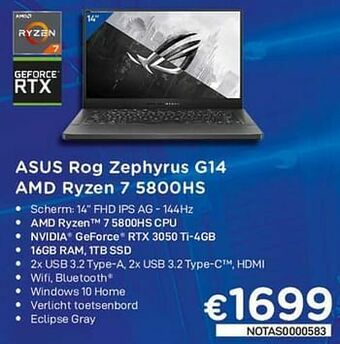Asus rog zephyrus g14 amd ryzen 7 5800hs