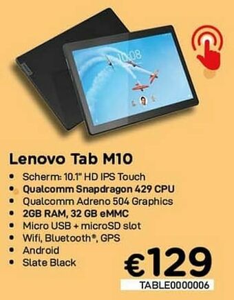 CompuDeals Lenovo tab m10 aanbieding