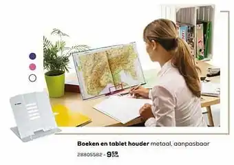 Boeken en tablet houder