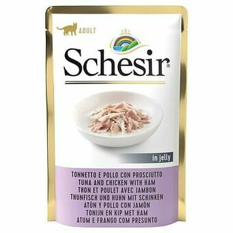 Schesir Kat Jelly Maaltijdzakje 6 x 85 g - Tonijn met Quinoa
