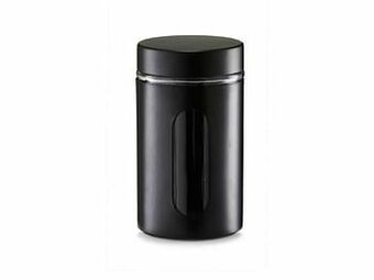 Multi bazar Bewaardoos Glas 900Ml D10.2X18Cm Zwart aanbieding