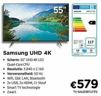 CompuDeals Samsung uhd 4k smart-televisies aanbieding