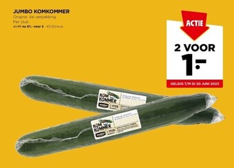 Jumbo Jumbo komkommer aanbieding