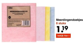 Wibra Meerdingendoekjes aanbieding