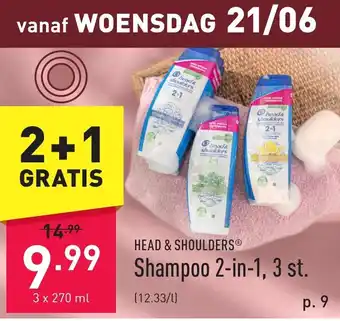 ALDI HEAD & SHOULDERSⓇ Shampoo 2-in-1, 3 st. aanbieding