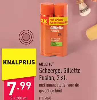 ALDI Scheergel Gillette Fusion, 2 st. aanbieding