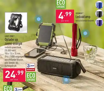 ALDI LIGHT ZONEⓇ Oplader op zonne-energie aanbieding