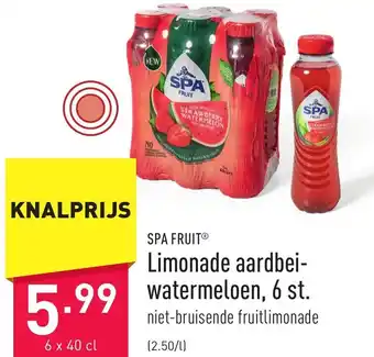ALDI Limonade aardbei- watermeloen, 6 st. aanbieding